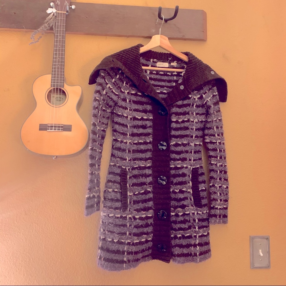Anthropologie | Purple duster sweater